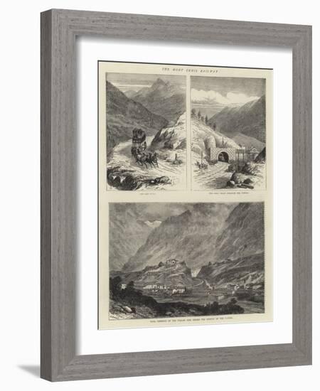 The Mont Cenis Railway-null-Framed Giclee Print