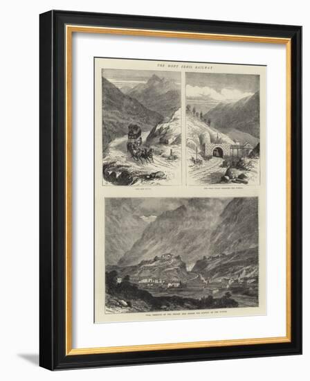 The Mont Cenis Railway-null-Framed Giclee Print