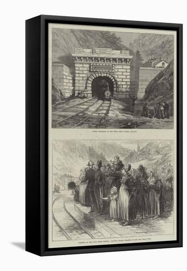 The Mont Cenis Tunnel-null-Framed Premier Image Canvas