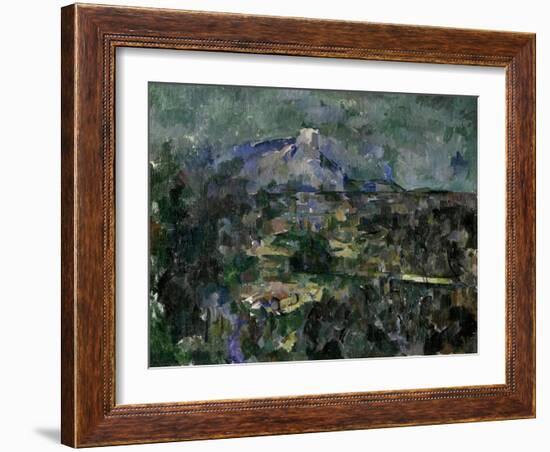 The Mont Sainte-Victoire, 1905-Paul Cézanne-Framed Giclee Print