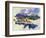 The Mont Sainte-Victoire, Seen from Lauves, 1905-Paul Cézanne-Framed Giclee Print