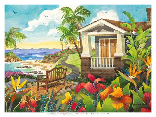 The Montage Laguna Beach California Seaside Bench