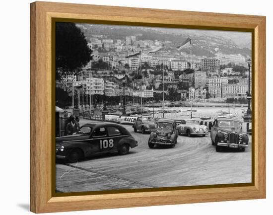 The Monte Carlo Rally, Monaco, 1954-null-Framed Premier Image Canvas