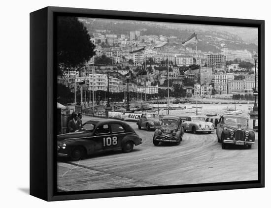 The Monte Carlo Rally, Monaco, 1954-null-Framed Premier Image Canvas