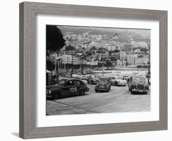 The Monte Carlo Rally, Monaco, 1954-null-Framed Photographic Print