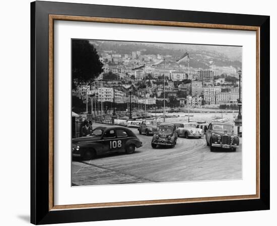 The Monte Carlo Rally, Monaco, 1954-null-Framed Photographic Print