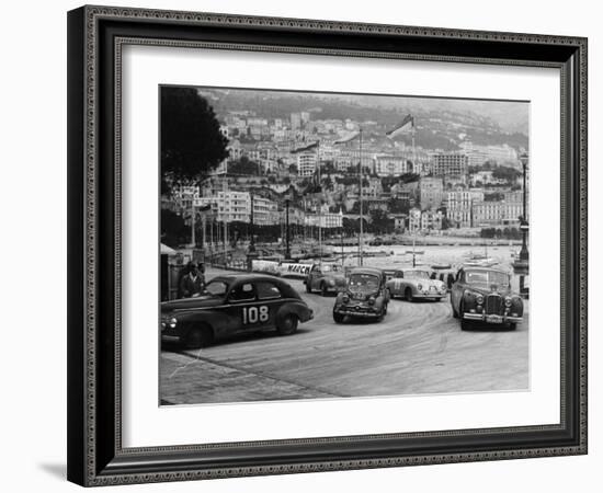 The Monte Carlo Rally, Monaco, 1954-null-Framed Photographic Print