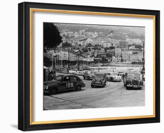 The Monte Carlo Rally, Monaco, 1954-null-Framed Photographic Print