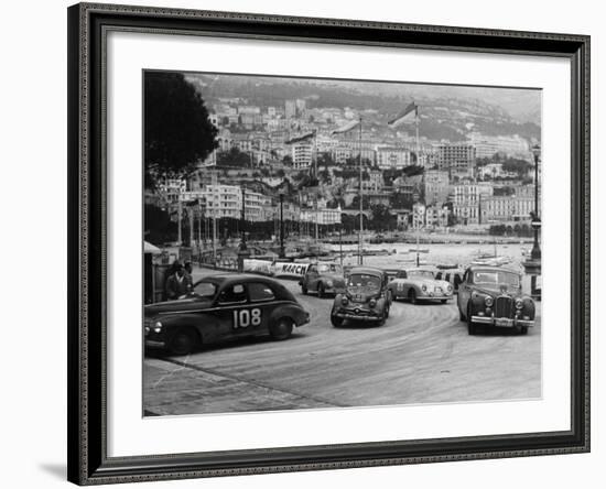 The Monte Carlo Rally, Monaco, 1954-null-Framed Photographic Print