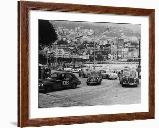 The Monte Carlo Rally, Monaco, 1954-null-Framed Photographic Print