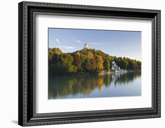 The Monte Dei Cappuccini and the River Po, Turin, Piedmont, Italy, Europe-Julian Elliott-Framed Photographic Print