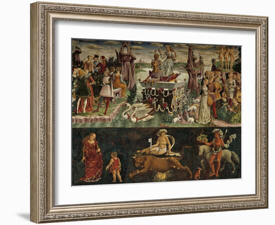 The Month of April: Taurus Astrological Symbols and the Triumph of Venus-null-Framed Giclee Print