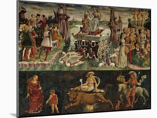 The Month of April: Taurus Astrological Symbols and the Triumph of Venus-null-Mounted Giclee Print