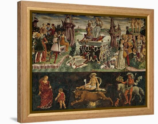 The Month of April: Taurus Astrological Symbols and the Triumph of Venus-null-Framed Premier Image Canvas