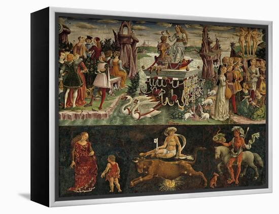 The Month of April: Taurus Astrological Symbols and the Triumph of Venus-null-Framed Premier Image Canvas