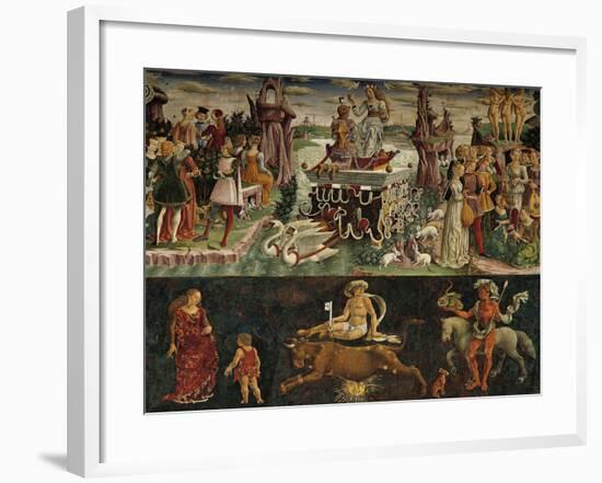 The Month of April: Taurus Astrological Symbols and the Triumph of Venus-null-Framed Giclee Print