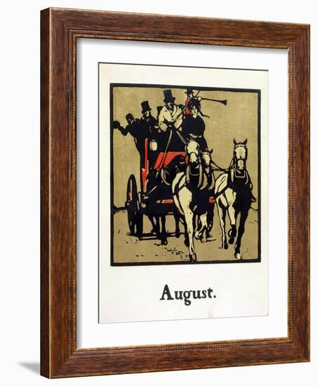 The Month of August, from 'An Almanac of Twelve Sports', with Words by Rudyard Kipling, First Publi-William Nicholson-Framed Giclee Print