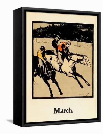 The Month of March, from 'An Almanac of Twelve Sports', with Words by Rudyard Kipling, First Publis-William Nicholson-Framed Premier Image Canvas
