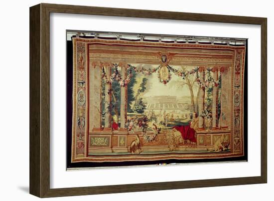 The Month of May/ Chateau of Saint-Germain-En-Laye-Charles Le Brun-Framed Giclee Print