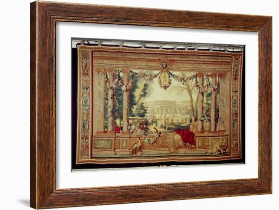 The Month of May/ Chateau of Saint-Germain-En-Laye-Charles Le Brun-Framed Giclee Print