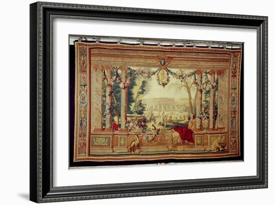 The Month of May/ Chateau of Saint-Germain-En-Laye-Charles Le Brun-Framed Giclee Print