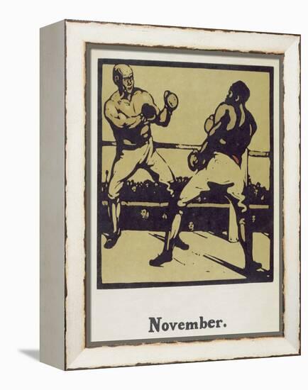 The Month of November, from 'An Almanac of Twelve Sports', with Words by Rudyard Kipling, First Pub-William Nicholson-Framed Premier Image Canvas