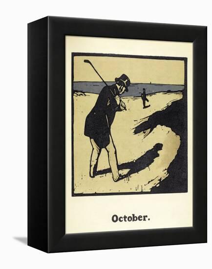 The Month of October, from 'An Almanac of Twelve Sports', with Words by Rudyard Kipling, First Publ-William Nicholson-Framed Premier Image Canvas