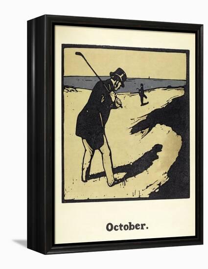 The Month of October, from 'An Almanac of Twelve Sports', with Words by Rudyard Kipling, First Publ-William Nicholson-Framed Premier Image Canvas