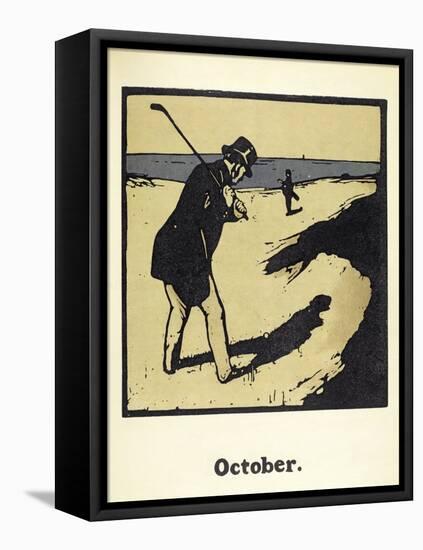 The Month of October, from 'An Almanac of Twelve Sports', with Words by Rudyard Kipling, First Publ-William Nicholson-Framed Premier Image Canvas