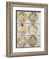 The Months, 1899-Alphonse Mucha-Framed Giclee Print