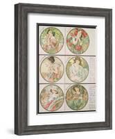 The Months, 1899-Alphonse Mucha-Framed Giclee Print