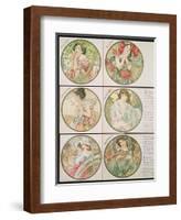 The Months, 1899-Alphonse Mucha-Framed Giclee Print
