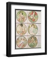 The Months, 1899-Alphonse Mucha-Framed Giclee Print