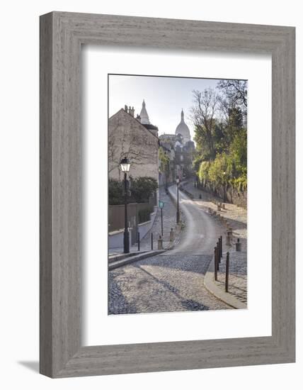 The Montmartre Area with the Sacre Coeur Basilica in the Background, Paris, France, Europe-Julian Elliott-Framed Photographic Print