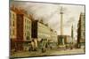 The Monument and Fish Street Hill, 1755-Canaletto-Mounted Giclee Print