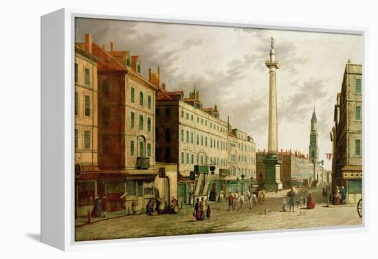 The Monument and Fish Street Hill, 1755-Canaletto-Framed Premier Image Canvas