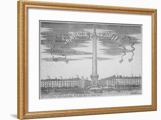 The Monument, City of London, 1700-null-Framed Giclee Print