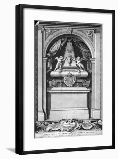 The Monument of King James II of England, Chapel of the Scotch College, Paris-Bosc-Framed Giclee Print