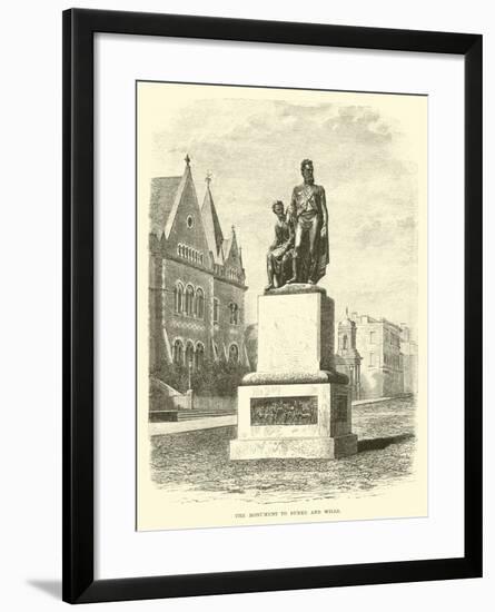 The Monument to Burke and Wills-null-Framed Giclee Print