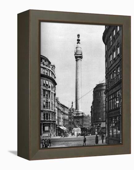 The Monument to the Great Fire, London, 1926-1927-McLeish-Framed Premier Image Canvas