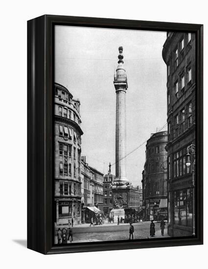 The Monument to the Great Fire, London, 1926-1927-McLeish-Framed Premier Image Canvas