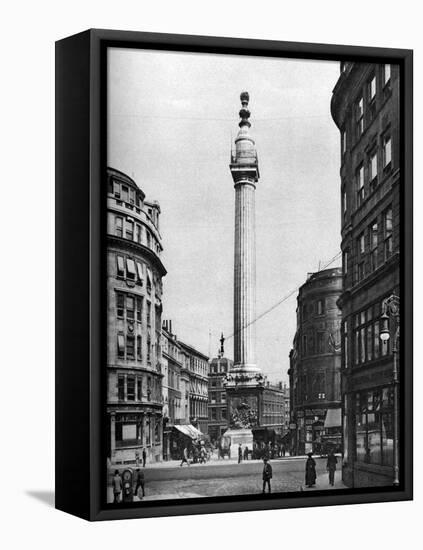 The Monument to the Great Fire, London, 1926-1927-McLeish-Framed Premier Image Canvas