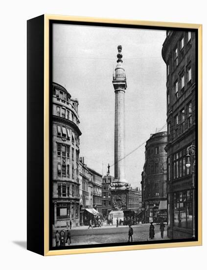 The Monument to the Great Fire, London, 1926-1927-McLeish-Framed Premier Image Canvas