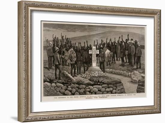 The Monument to the Prince Imperial in Zululand-Joseph Nash-Framed Giclee Print