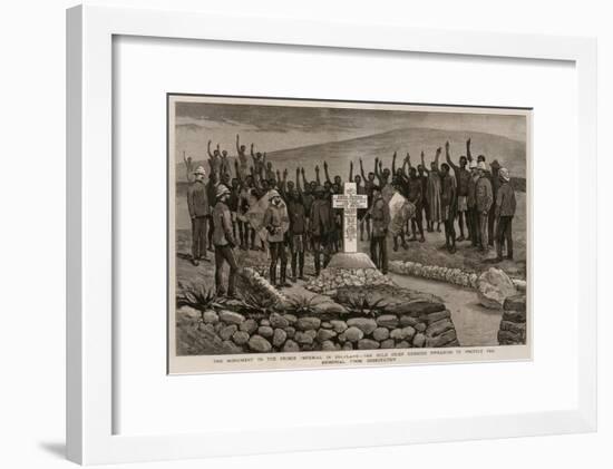 The Monument to the Prince Imperial in Zululand-Joseph Nash-Framed Giclee Print