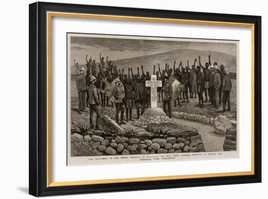 The Monument to the Prince Imperial in Zululand-Joseph Nash-Framed Giclee Print