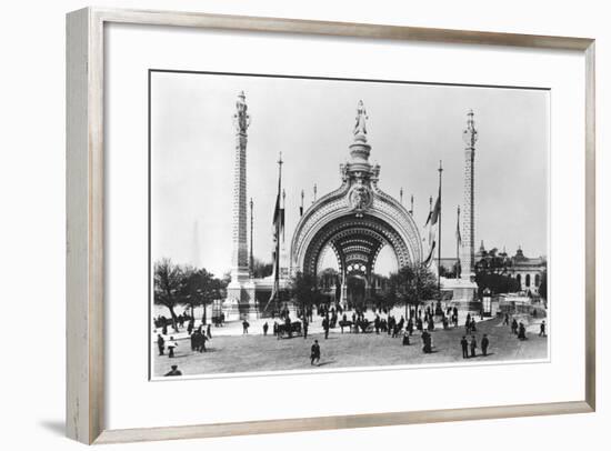 The Monumental Entrance at the Place de La Concorde at the Universal Exhibition of 1900, Paris-French Photographer-Framed Photographic Print