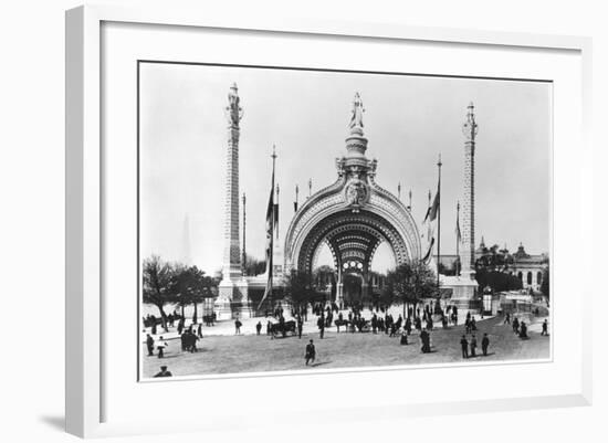 The Monumental Entrance at the Place de La Concorde at the Universal Exhibition of 1900, Paris-French Photographer-Framed Photographic Print