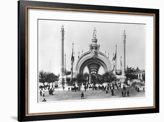 The Monumental Entrance at the Place de La Concorde at the Universal Exhibition of 1900, Paris-French Photographer-Framed Photographic Print