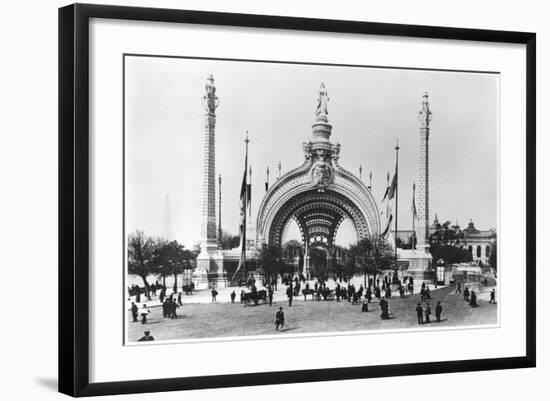 The Monumental Entrance at the Place de La Concorde at the Universal Exhibition of 1900, Paris-French Photographer-Framed Photographic Print